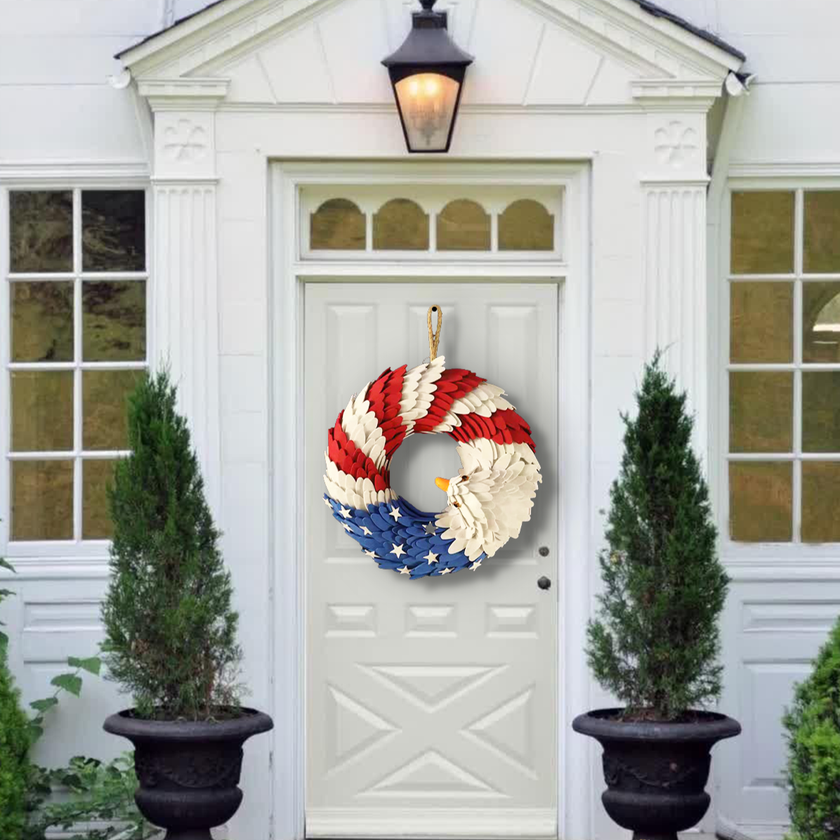 Independence Day Eagle Patriotic Wreath-xinru