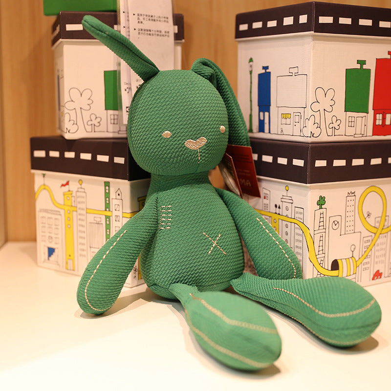 Cute Cartoon Baby Soothe Plush Rabbit Doll Children's Birthday Decoration Gift-xinru