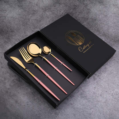 Stainless Steel Portuguese Chopsticks Spoon Fork Knife Western Tableware-xinru
