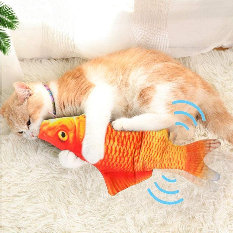Cat USB Charger Toy Fish Interactive Electric floppy Fish Cat toy-xinru