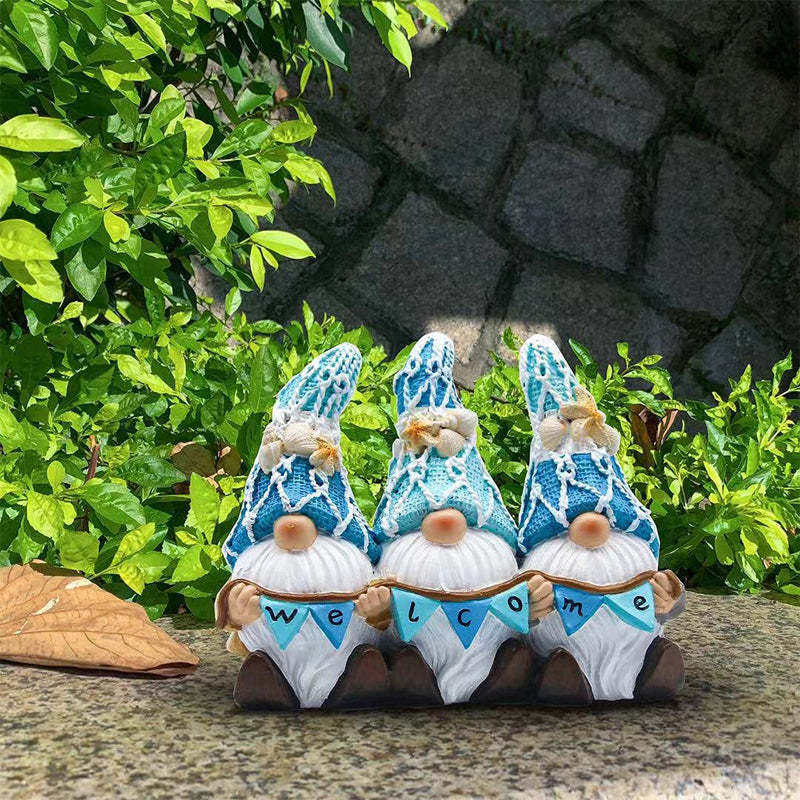 Cute Ocean Garden Gnome Statue-xinru