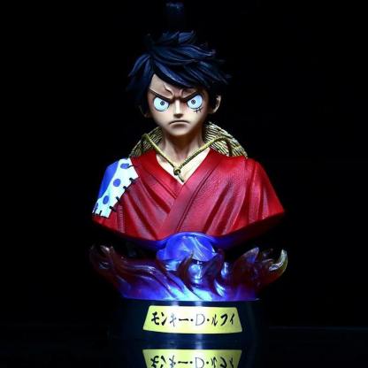 One Piece Luffy Zoro Sanji  Head Bust Portrait Pvc Figure Model Toys-xinru