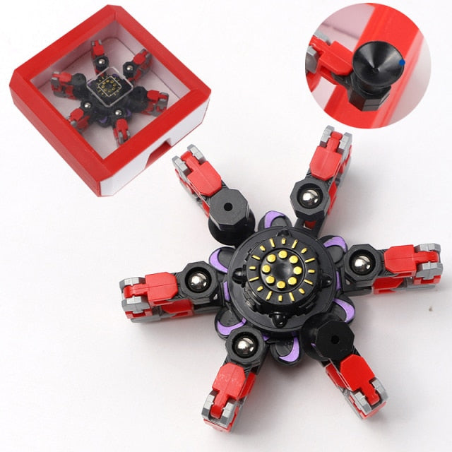 Transforming Robot Finger Fidget Spinner Gyro-xinru