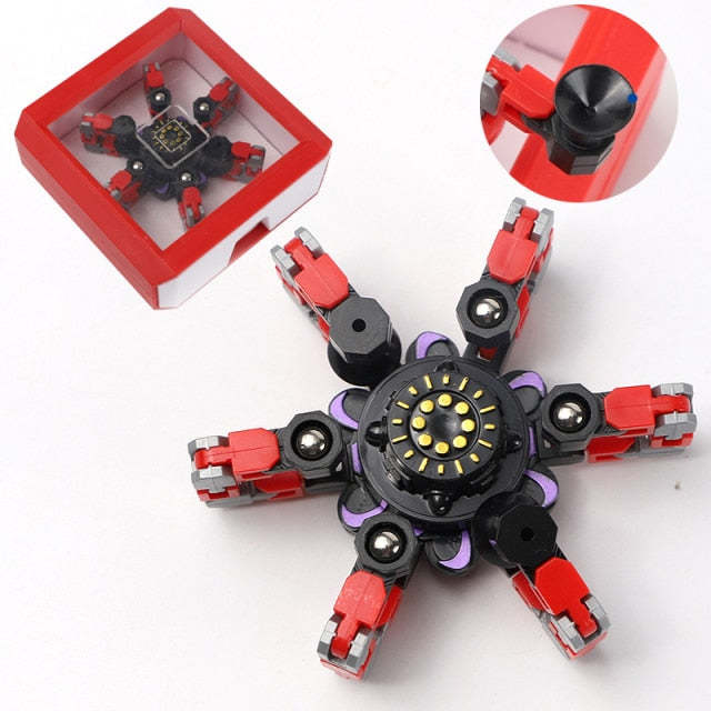 Transforming Robot Finger Fidget Spinner Gyro-xinru