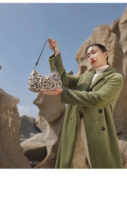 ヒョウ柄のファッションショルダーバッグ-xinru shop