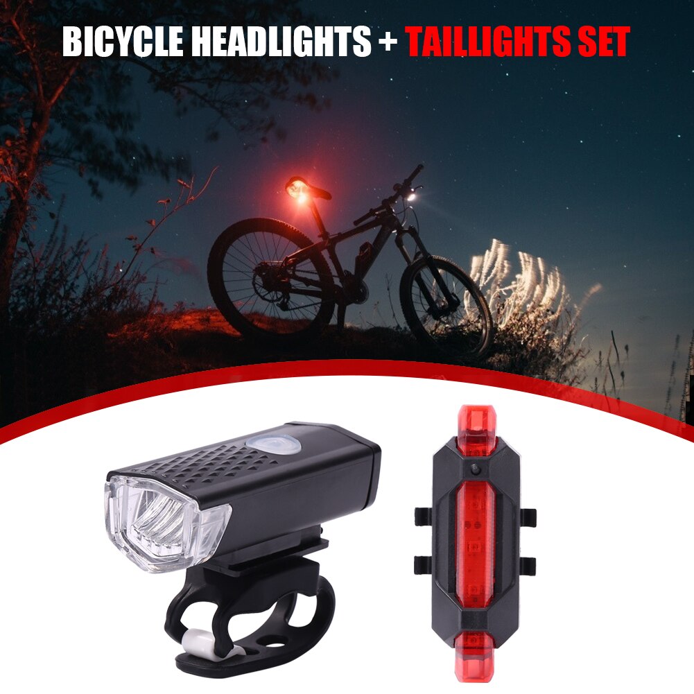 USB Rechargeable Waterproof Bike Light Flashlight-xinru