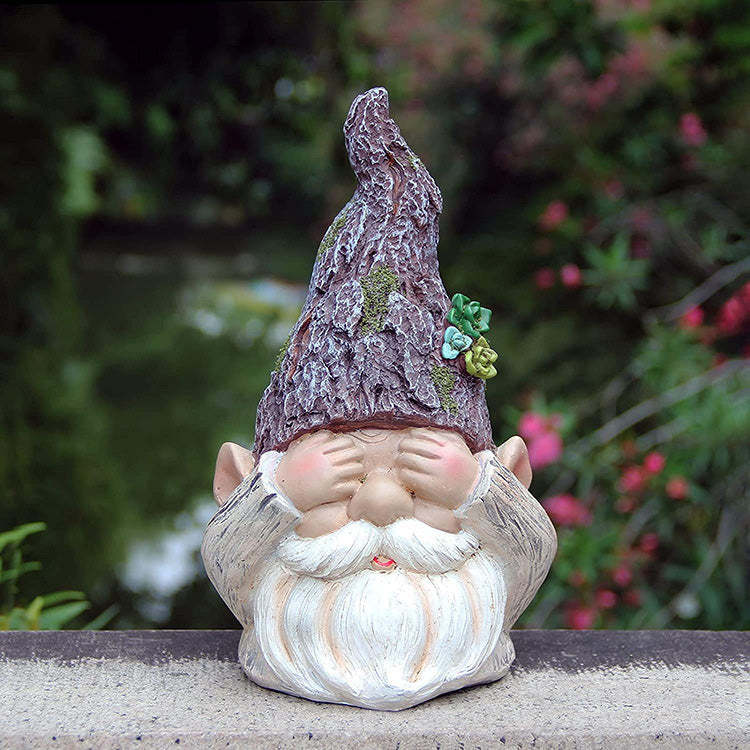Wisdom Gnome Garden Statue Garden Decoration Resin Accessories-xinru