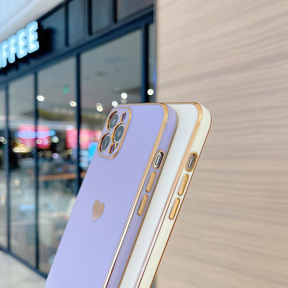 Electroplated Heart Case-xinru