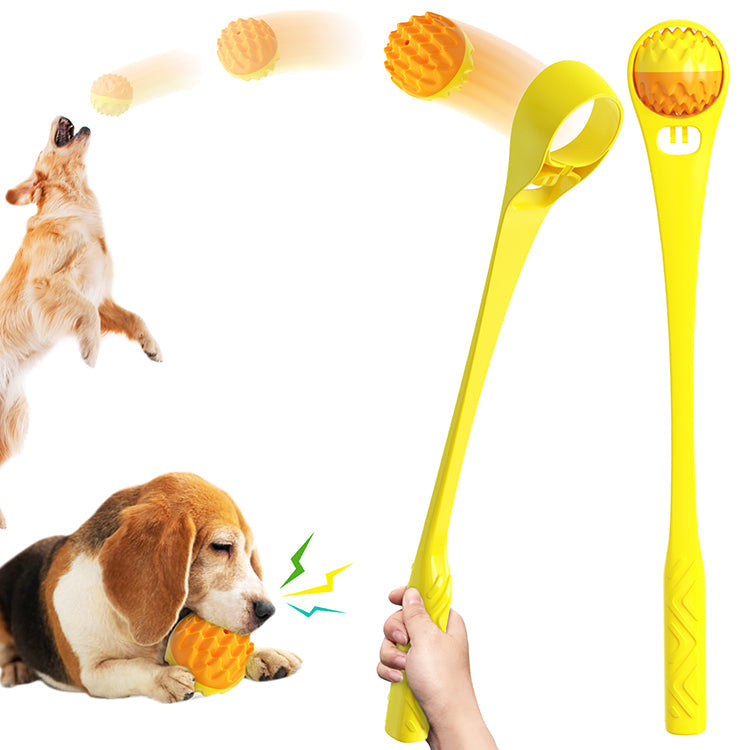 Dog Ball Launcher Squeaky Chew Ball-xinru
