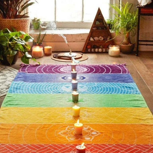 Rainbow Chakra Tapestry-xinru shop