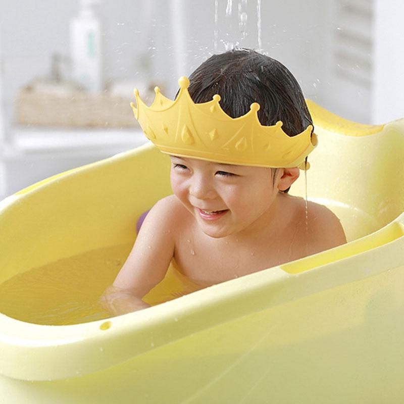 Adjustable Baby Shower Cap Crown Shape-xinru
