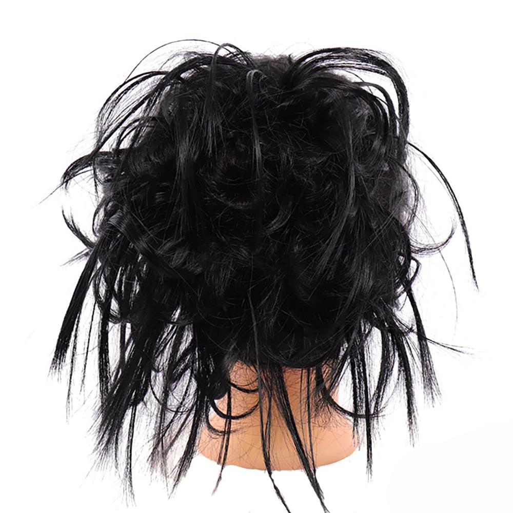 Natural Look Synthetic Messy Hair Bun Scrunchie Extension-xinru