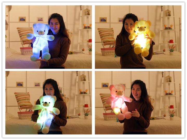 Glow Bear LED Light Up Plush 3D Stuffed Animal-xinru