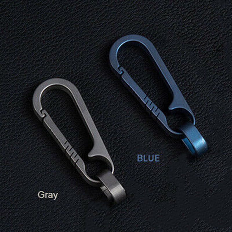 Titanium Heavy Duty Carabiner Keychain Quick Release Hooks With Titanium Key Ring-xinru