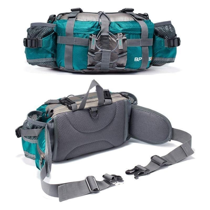 Water-Resistant Outdoor Mountaineering Waist Pack With Water Bottle Holder-xinru