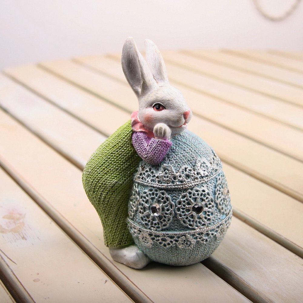 Easter Egg Bunny Desktop Decoration-xinru
