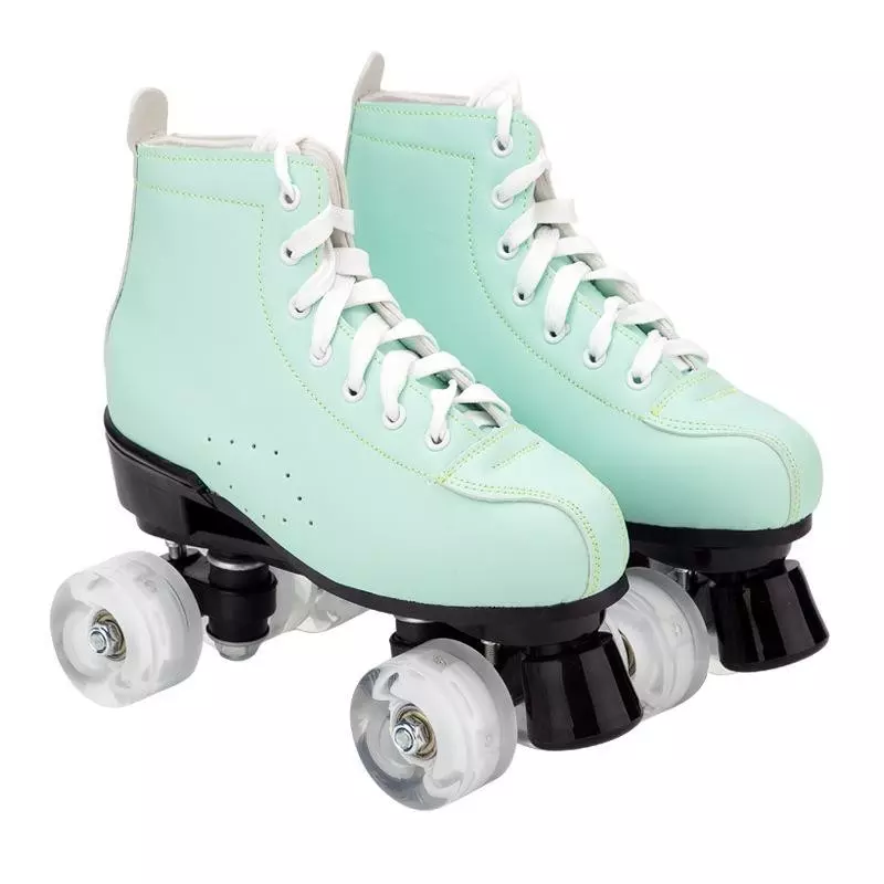 Outdoor Retro Roller Skates Mint Green/Pink/Purple-xinru shop