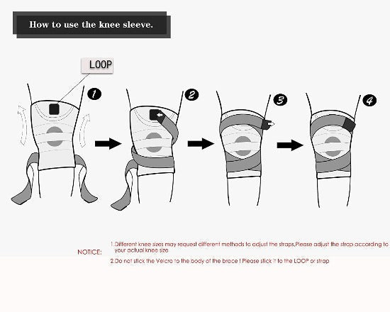 Pain Relief Knee Compression Sleeve With Patella Stabilizer-xinru