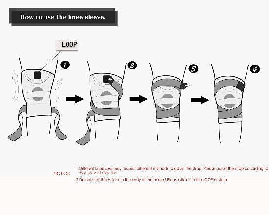 Pain Relief Knee Compression Sleeve With Patella Stabilizer-xinru