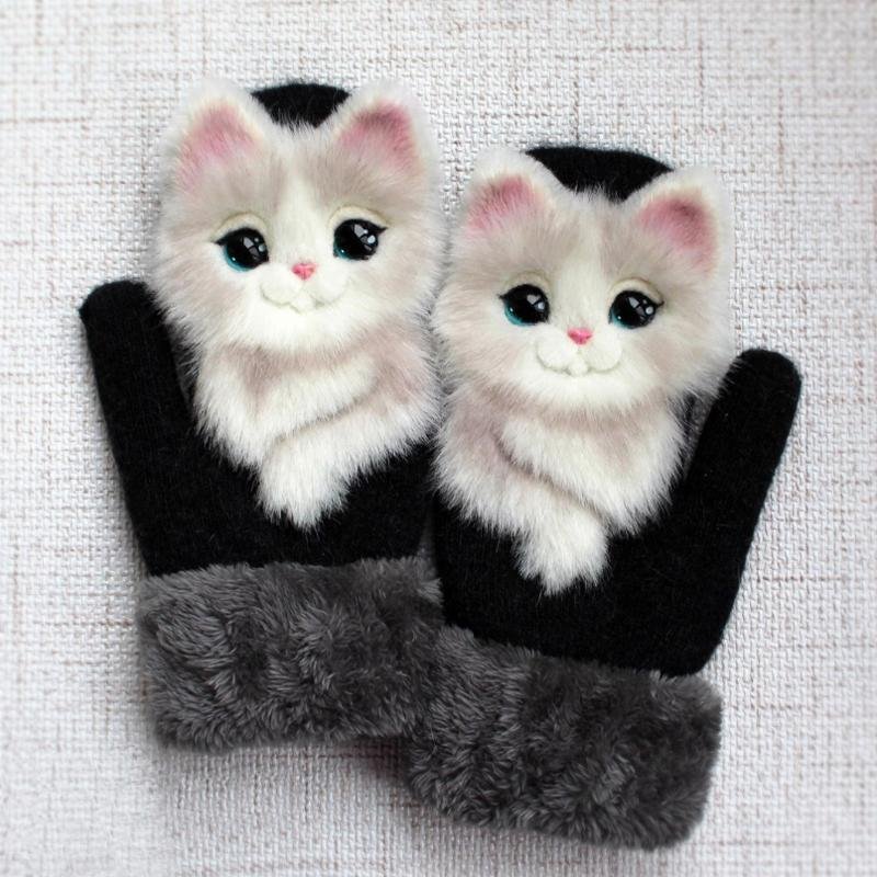 Cute Winter Animal Gloves-xinru shop