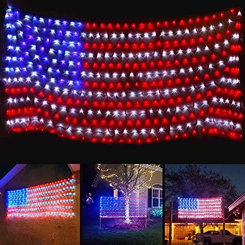 Upgraded Super Larger Size American Flag Lights July 4th Patriotic-xinru