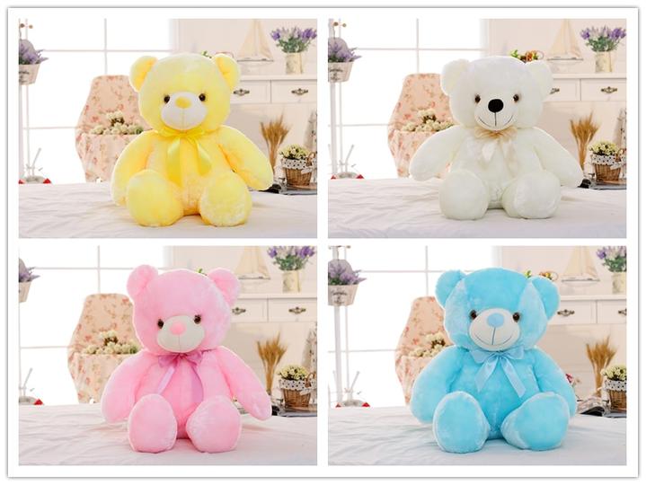 Glow Bear LED Light Up Plush 3D Stuffed Animal-xinru