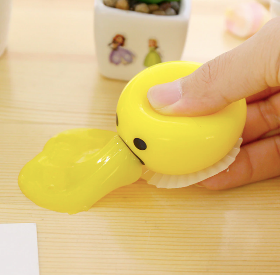 Egg Yolk Yellow Goop With Squishy Stress Ball Puking Toy Funny-xinru