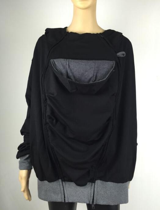 Winter Dad Mom Baby Kangaroo pocket Carrier Hoodies-xinru shop