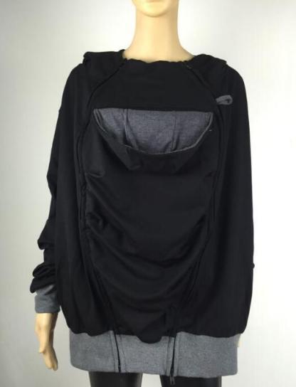 Winter Dad Mom Baby Kangaroo pocket Carrier Hoodies-xinru shop