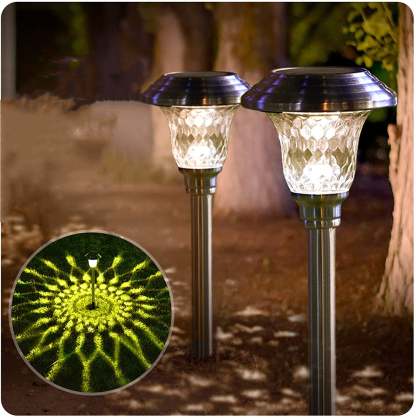 Waterproof Glass Stainless Steel Solar Street Light Outdoor Garden Decoration-xinru
