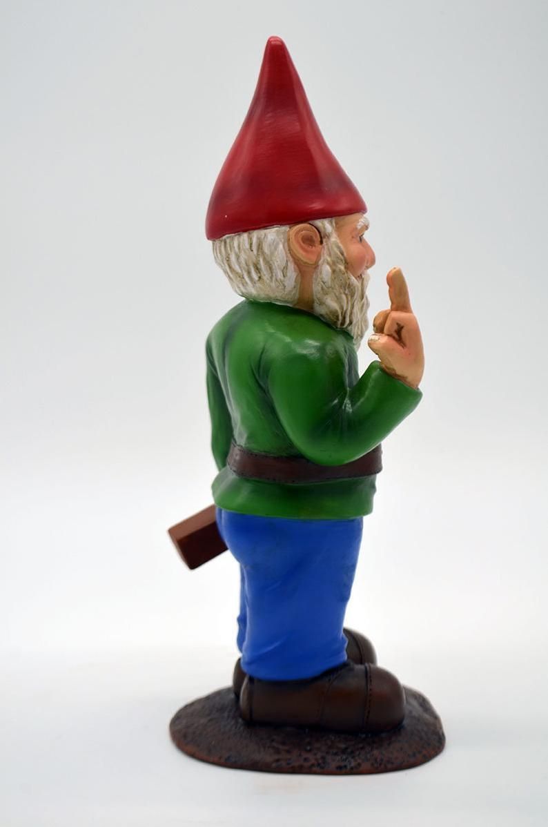 Erect Middle Finger Provocative Disdain Gnome Garden Decoration-xinru