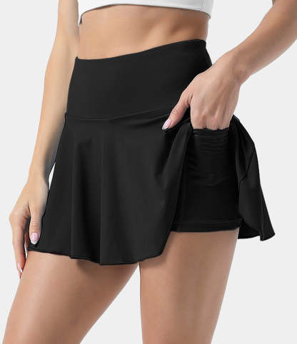 Women's Athletic High Waisted Tennis Skirts With Pockets-xinru shop