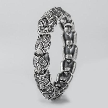 Jormungandr Bracelet - Bronze or Sterling Silver-xinru shop