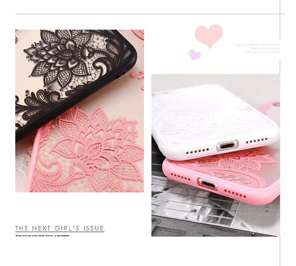 Luxury Lace Flower Case-xinru