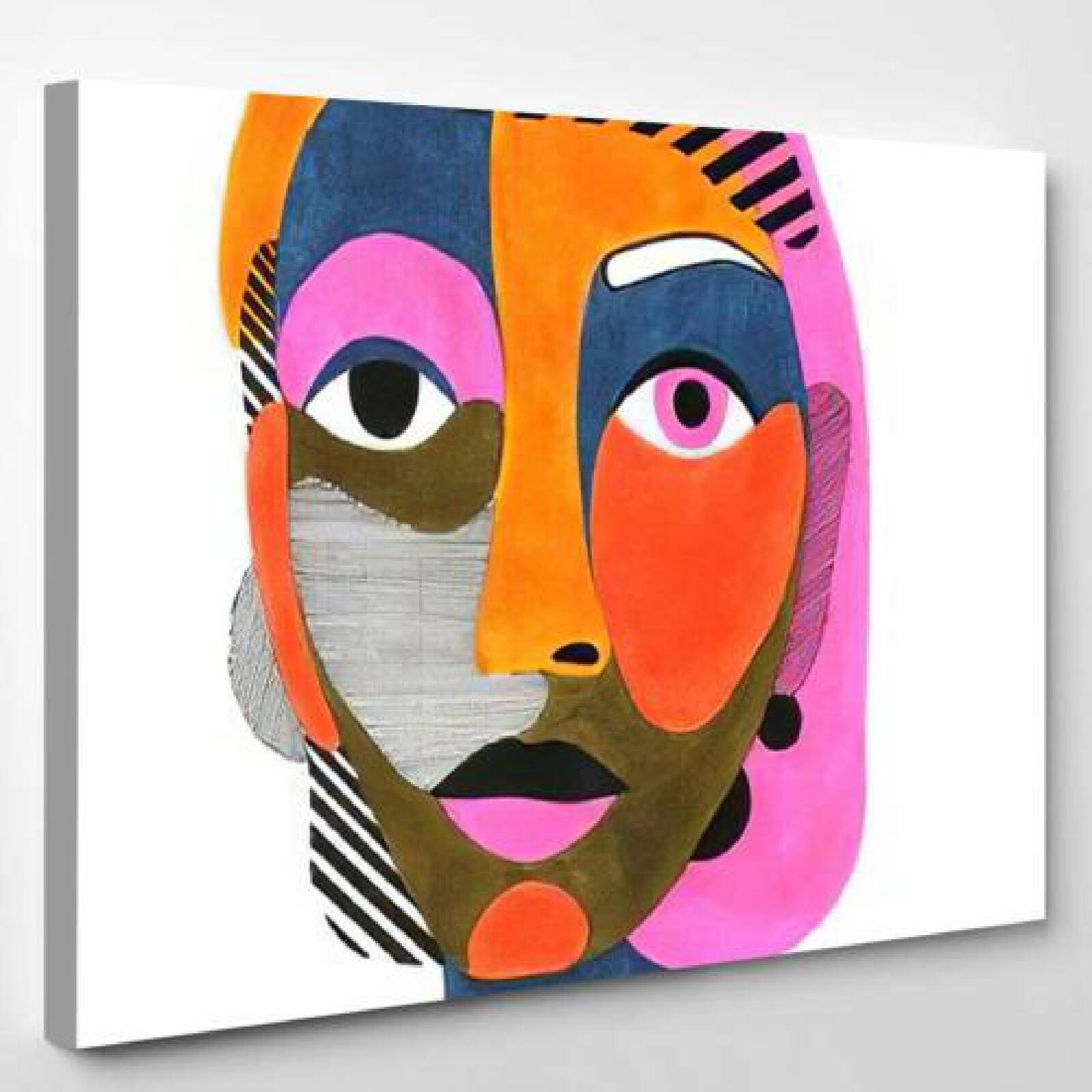 Woman Portrait Abstract Style Hand-xinru shop