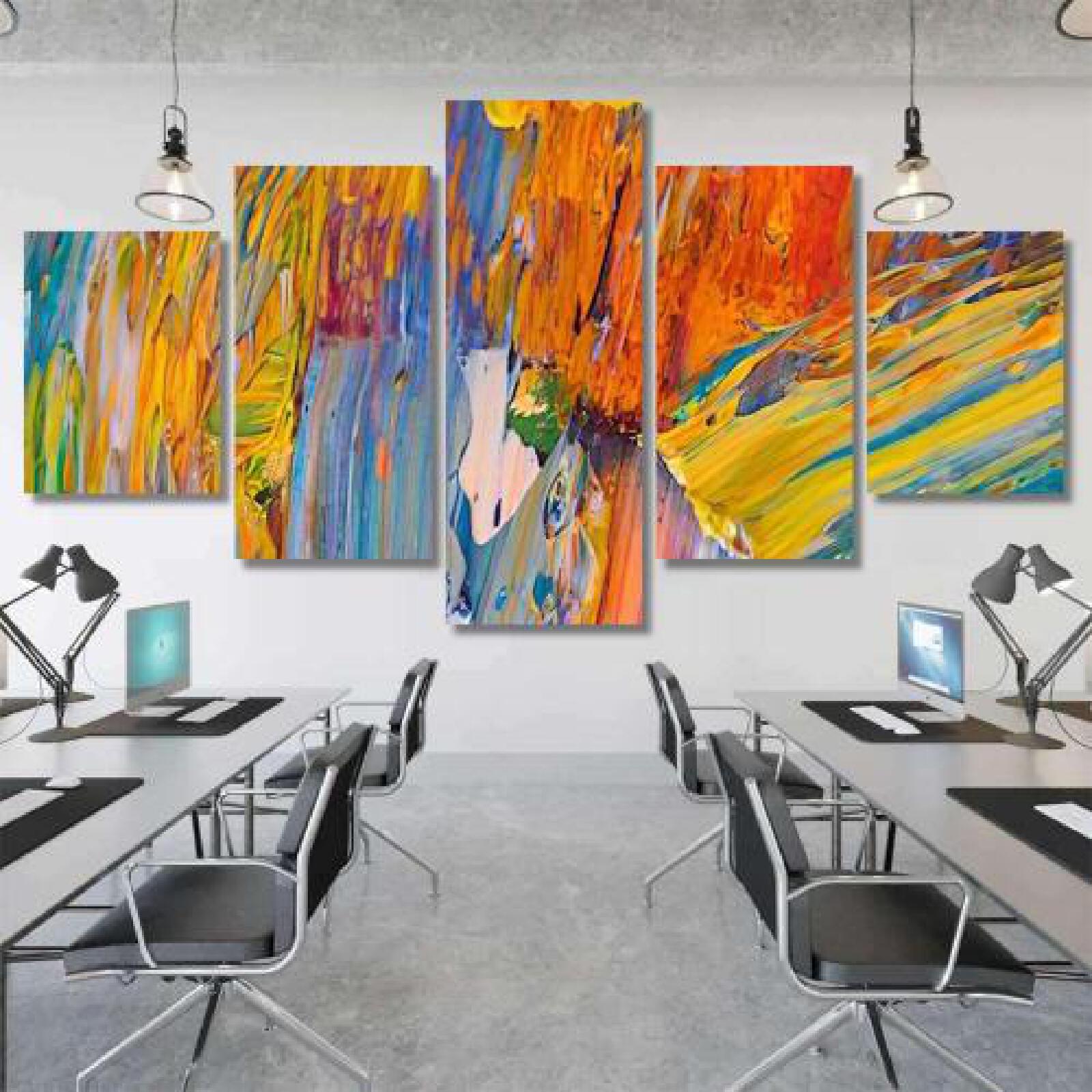 Bright Juicy Multicolored Abstract Their Mixing-xinru shop