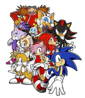 Popular Sonic the Hedgehog Character PVC Action Figure Toys For Children-xinru