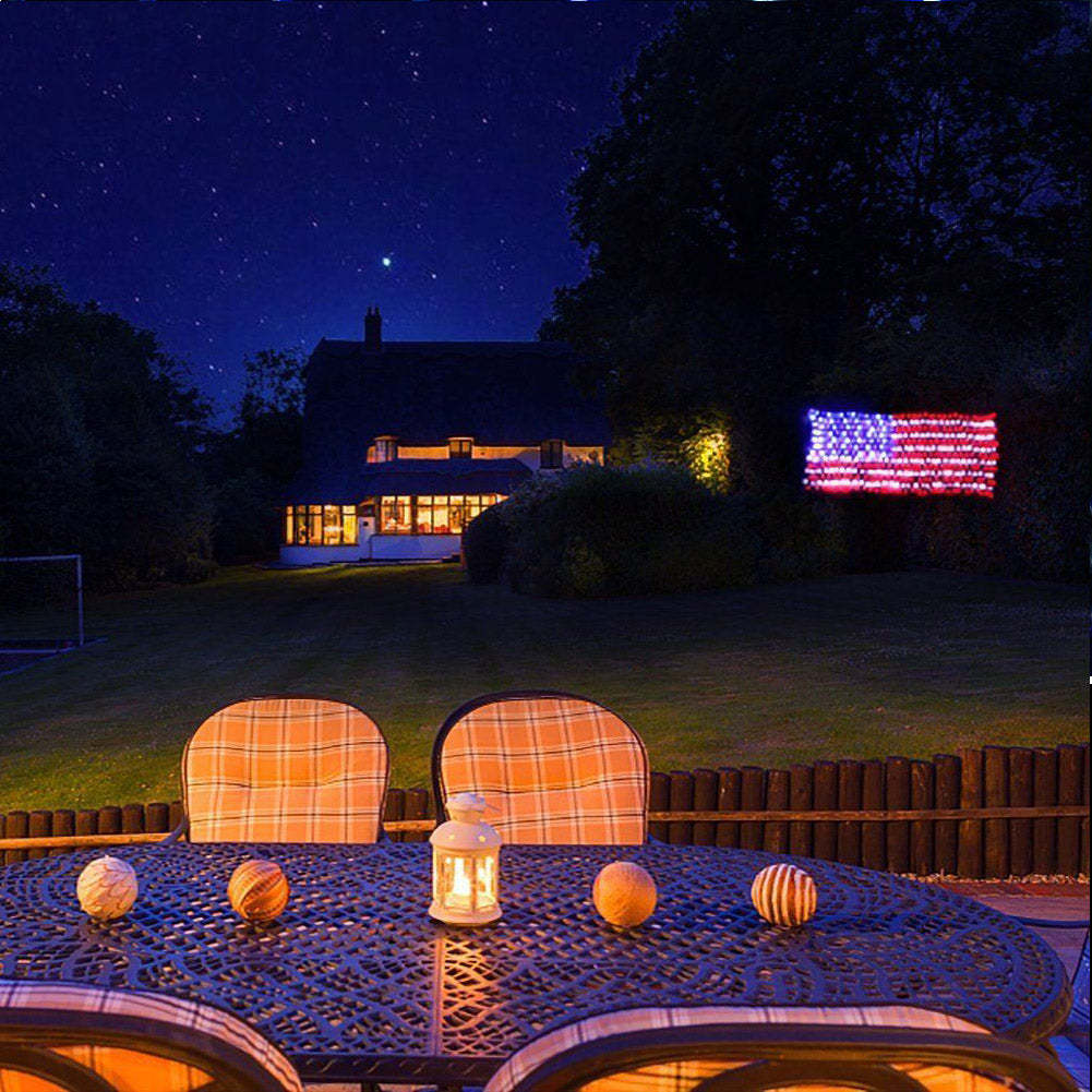 Outdoor Large American Flag LED String Lamp-xinru