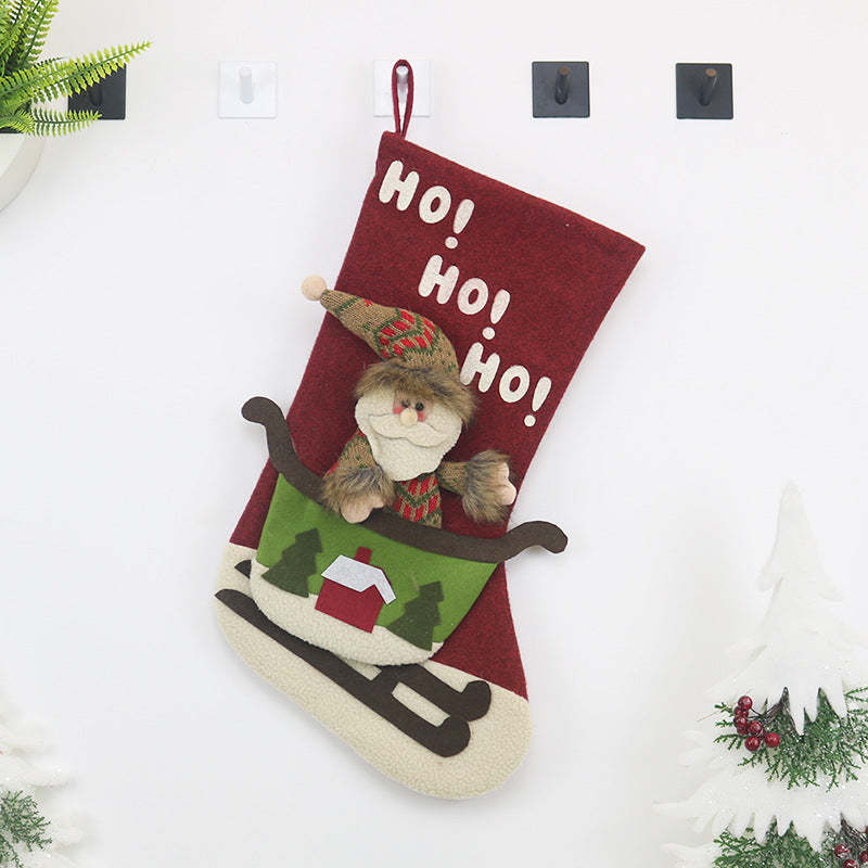 Christmas Stockings Candy Gifts Bag Hanging Ornaments Christmas Decoration-xinru shop