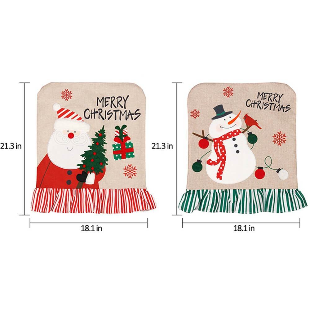 Merry Christmas Chair Back Covers-xinru shop