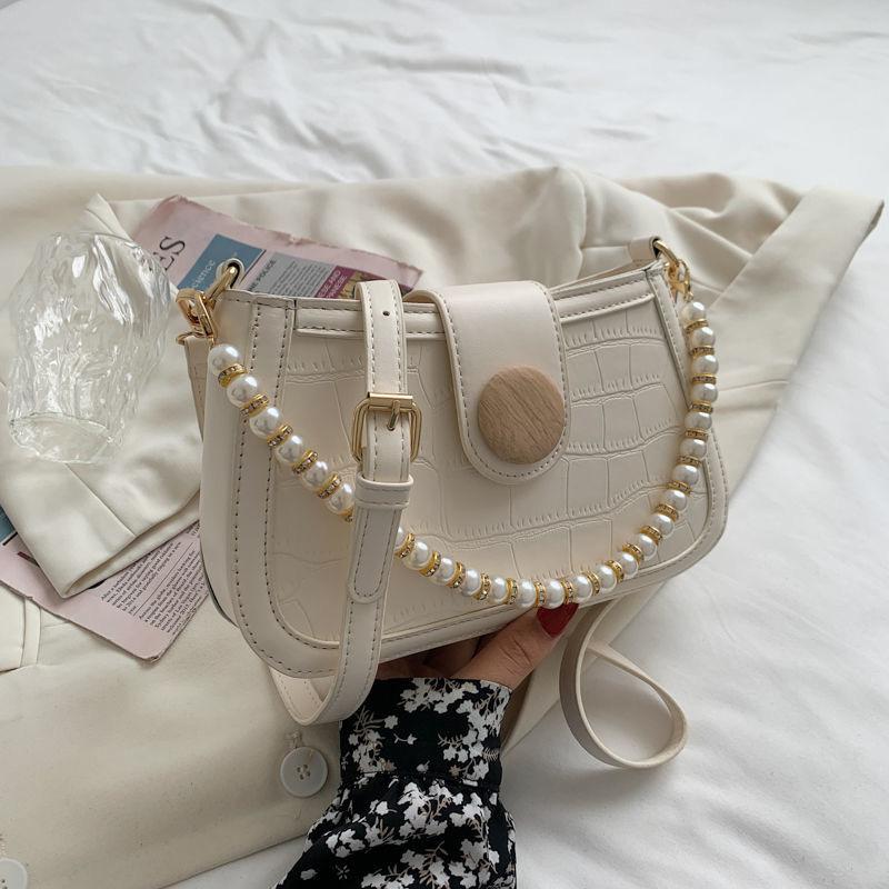 パールチェーンショルダーバッグ-xinru shop