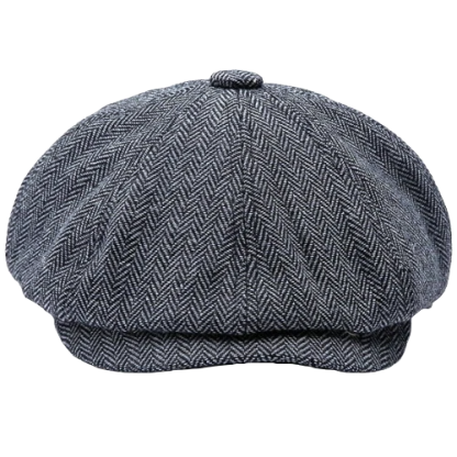 Classy Men Grey Vintage Newsboy Cap-xinru