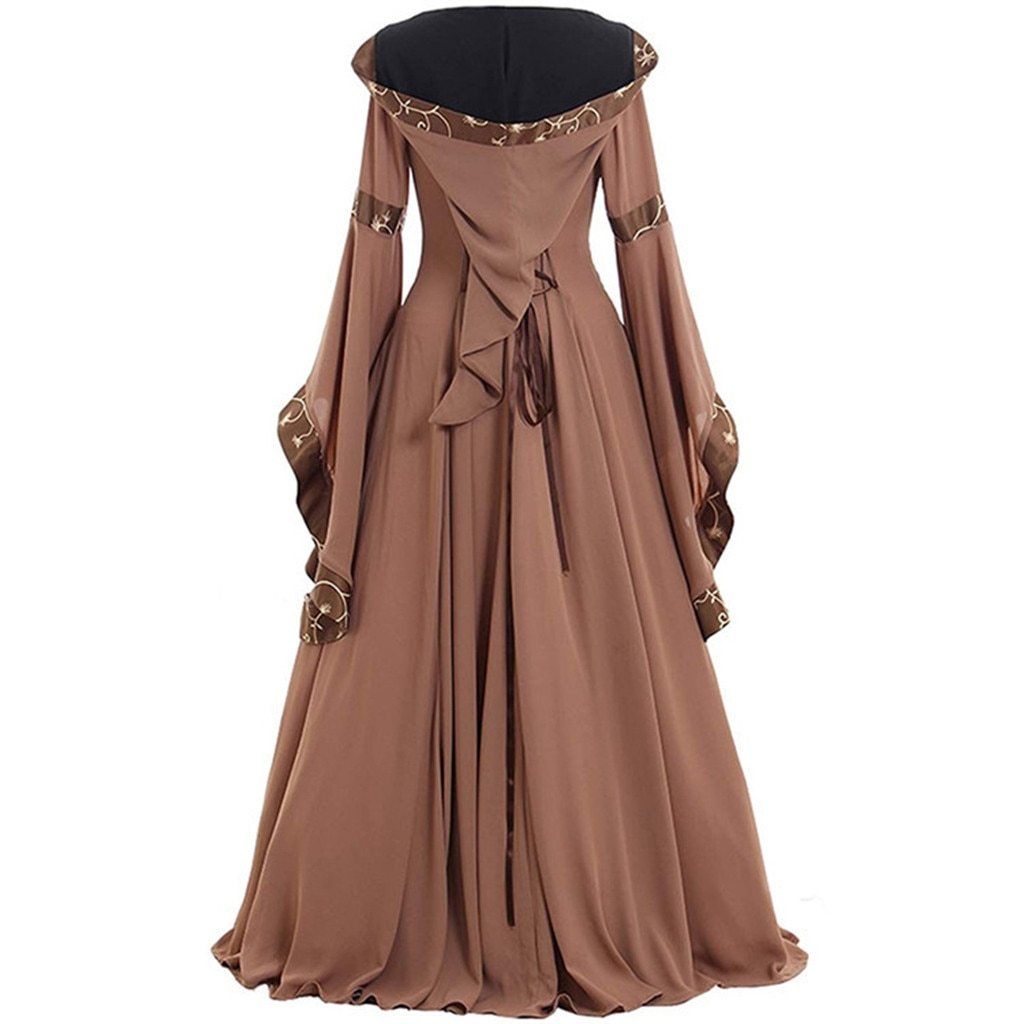 Women's Vintage Victorian Renaissance Gothic Dress-xinru
