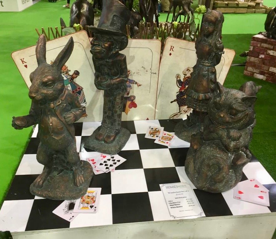 Dwarf Doll Alice In Wonderland Set Resin Garden Ornaments-xinru