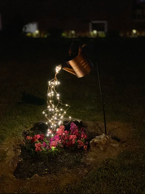 Garden Solar Electric Watering Can Shower Light Outdoor String Lights for Lawn Decoration-xinru