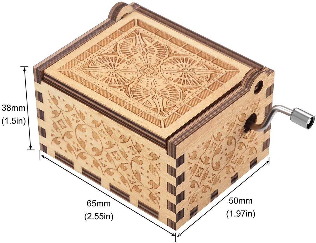 Mother's Day Gift Colorful Wooden Hand Crank Music Box-xinru