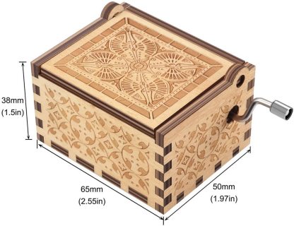 Mother's Day Gift Colorful Wooden Hand Crank Music Box-xinru