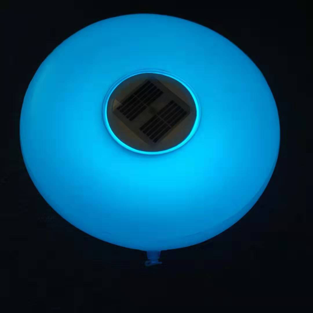 Solar Round Pool Light LED Inflatable Outdoor Waterproof Floating Light-xinru