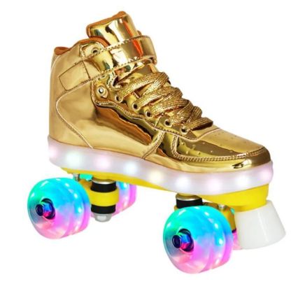 USB Charged LED Shinny Roller Skates-xinru shop