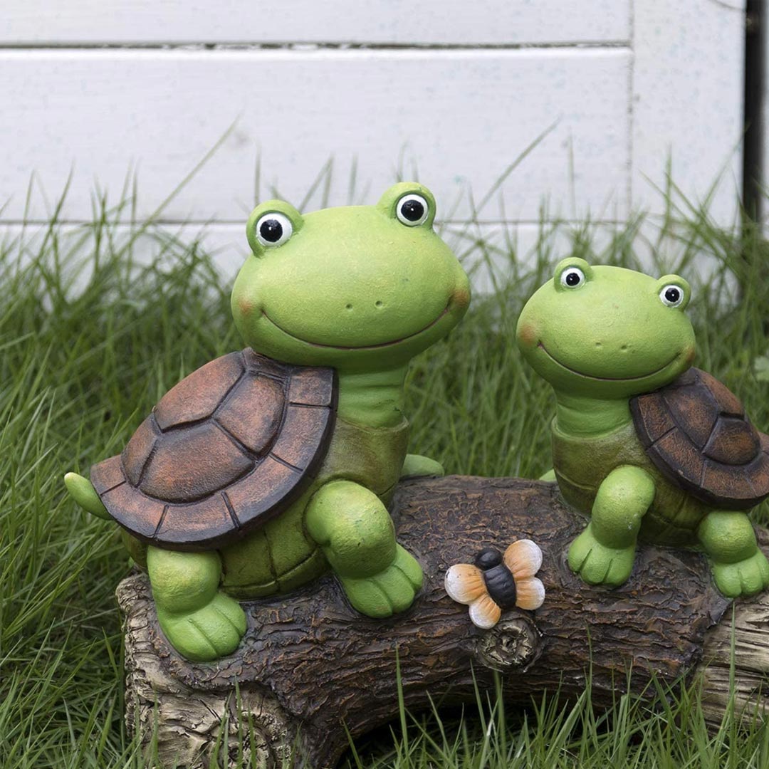Outdoor Decor LED Turtles Figurin Solar Light Cartoon Ornament-xinru
